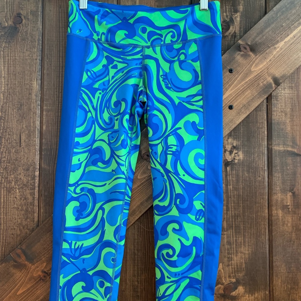 LILLY PULITZER Weekender Crop Blue/Green S